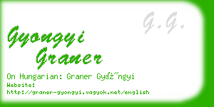 gyongyi graner business card